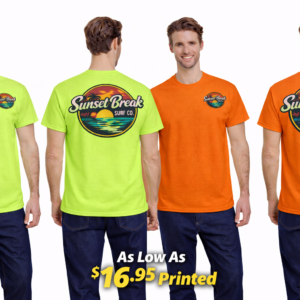 Gildan graphic design t-shirt with custom front print design