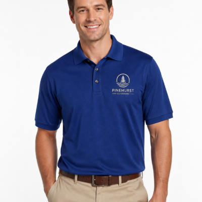 Gildan DryBlend custom embroidered jersey polo shirt for business uniforms and branded apparel