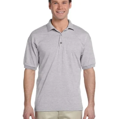 personalized-gildan-jersey-polo-shirt personalized Gildan jersey polo shirt with custom embroidery for business and team apparel