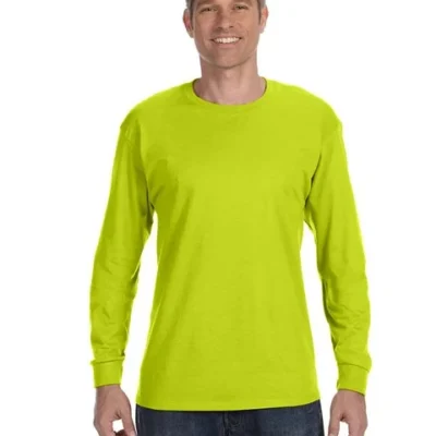 gildan-long-sleeve-work-shirt-safety-green-3 gildan-long-sleeve-work-shirt-safety-green-3