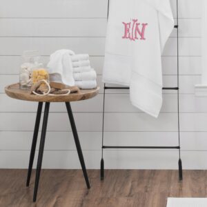 Embroidered Monogrammed Bath Towel, Luxury Spa Quality Cotton - Perso...