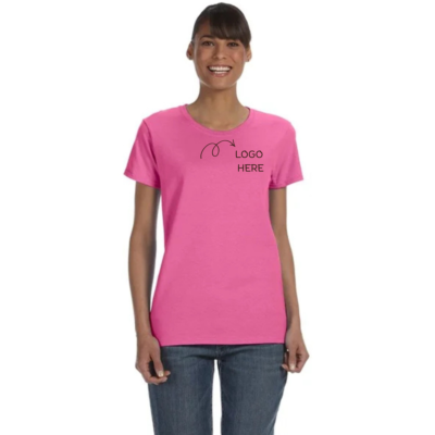 Custom Women's T-Shirt Front custom women's t-shirt front view personalized apparel