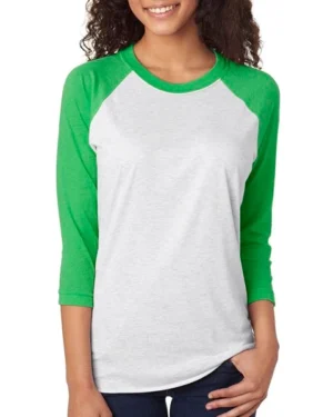 Next Level 6051 Custom Tri-Blend Baseball Raglan Tee
