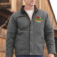 Custom embroidered work jacket with logo for construction uniforms and business branding