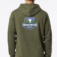 Custom Independent Trading Co SS4500 hoodie with large back graphic logo for branding and promotional apparel
