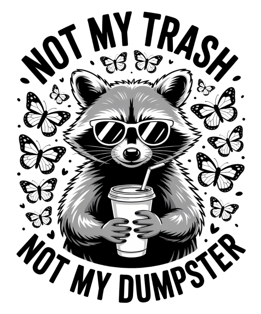 Sarcastic 27 Cool Raccoon Coffee Lover Shirt PNG 1
