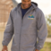 Custom embroidered Champion windbreaker jacket with Summit Outdoors logo for branded apparel, outdoor wear, and promotional merchandise