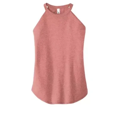 Women’s Perfect Tri Rocker Tank Blush Frost Flat Front Women’s Perfect Tri Rocker Tank in blush frost flat front view