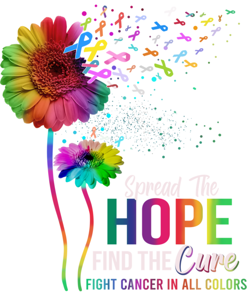 Cancer Awareness 127 Fight Cancer In All Color Spread Hope Find A Cure Sunflower Long Sleeve T Shirt
