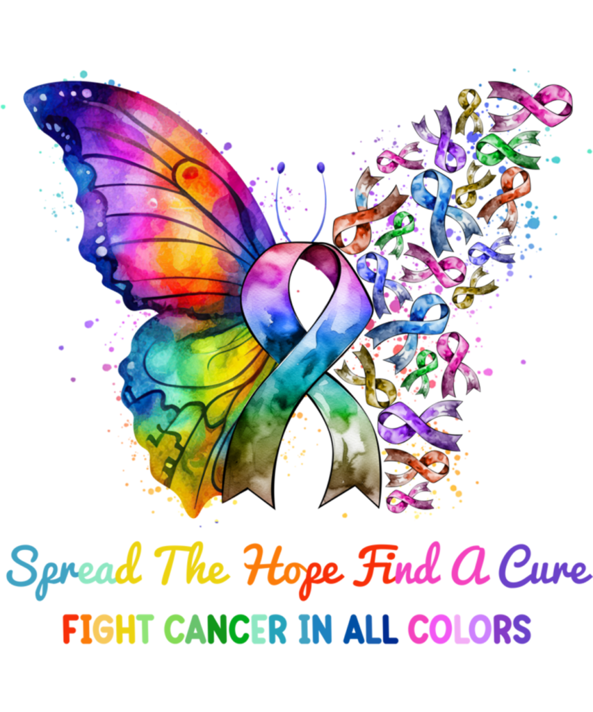 Cancer Awareness 123 Fight Cancer In All Color Spread The Hope Find A Cure Long Sleeve T Shirt 4
