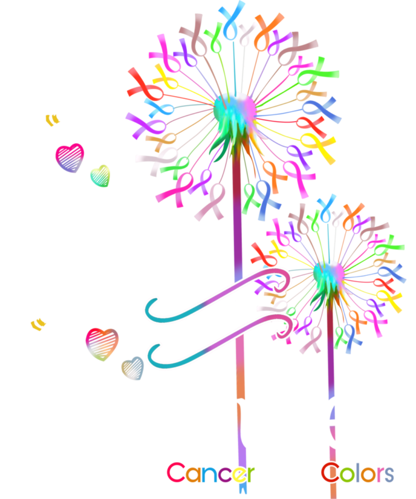 Cancer Awareness 98 Fight cancer in all and every color ribbons flower heart Long Sleeve T Shirt