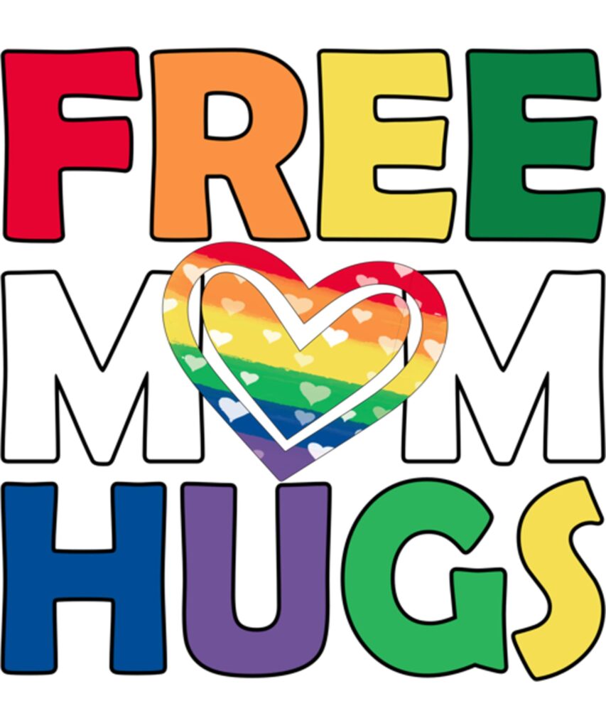 Free Mom Hugs Gay Heart LGBT Pride Month Long Sleeve T Shirt