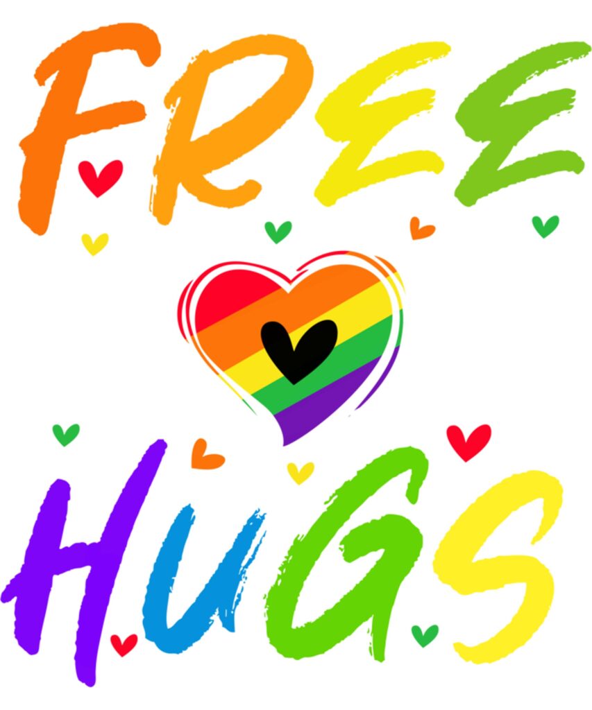 Free Mom Hugs Tshirt Rainbow Heart LGBT Pride Month Long Sleeve T Shirt 3