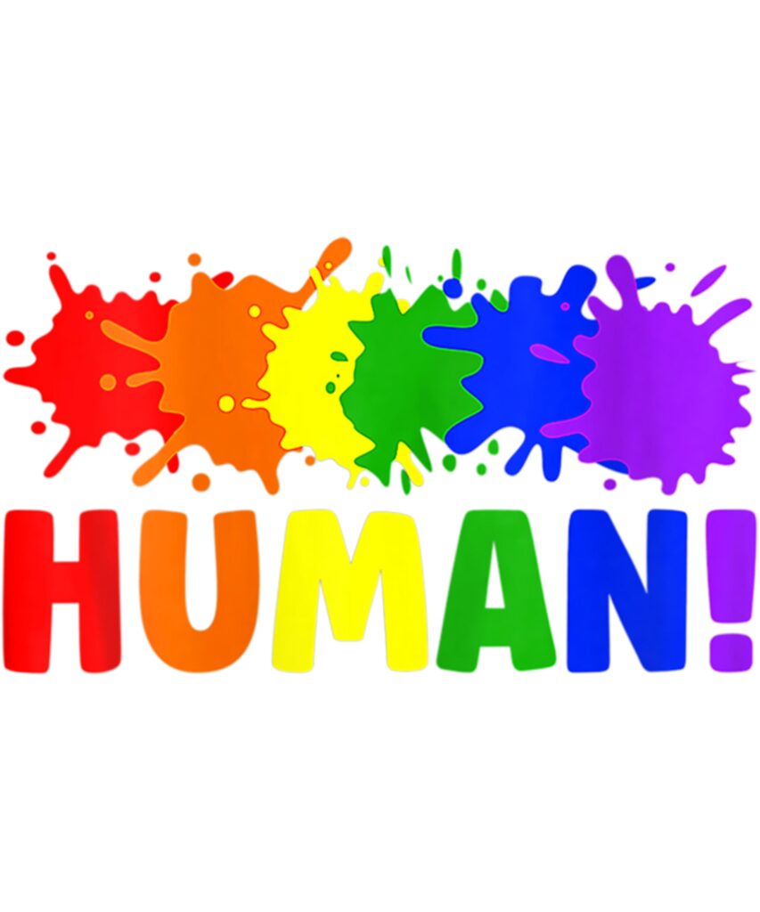 Human LGBT Gay Pride Flag Rainbow flag Long Sleeve T Shirt