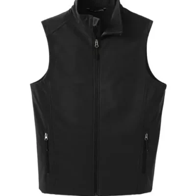 J325_black_flat_front (1) custom embroidered Port Authority vest for logo apparel and team uniforms