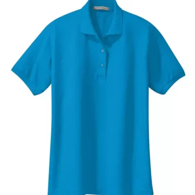 custom-embroidered-womens-polo-shirt-1 custom embroidered womens polo port authority silk touch shirt with logo for business uniforms and branded apparel