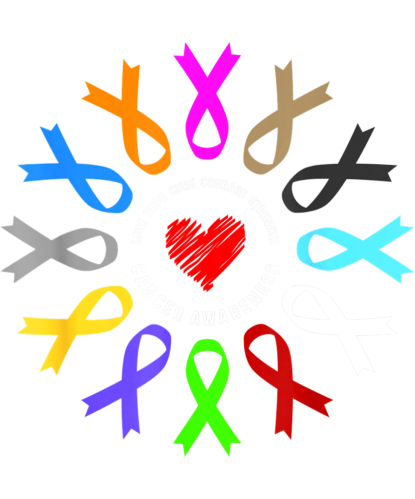 Cancer Awareness 137 Love Hope Cure Courage Strength Cancer Awareness Long Sleeve T Shirt