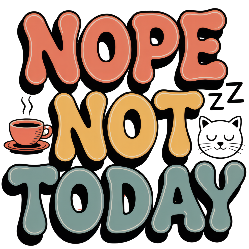 Sarcastic 265 NOPE NOT TODAY