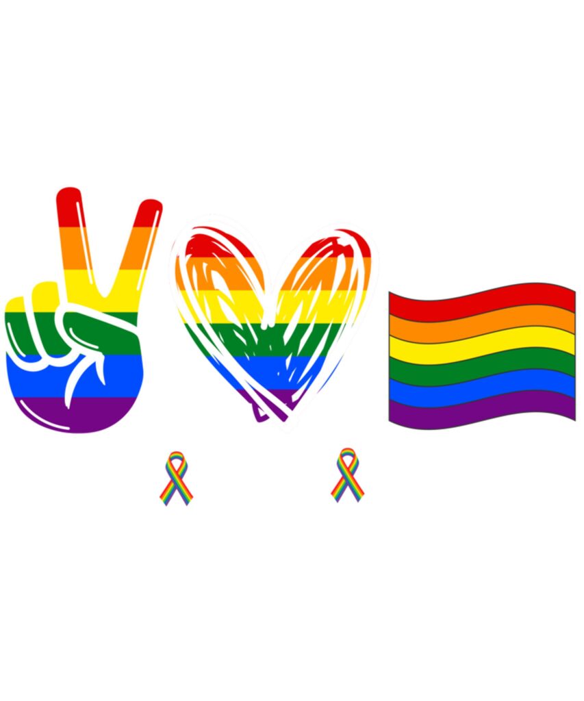 Peace Love Equality Lesbian Gay LGBT Funny Pride Month Long Sleeve T Shirt