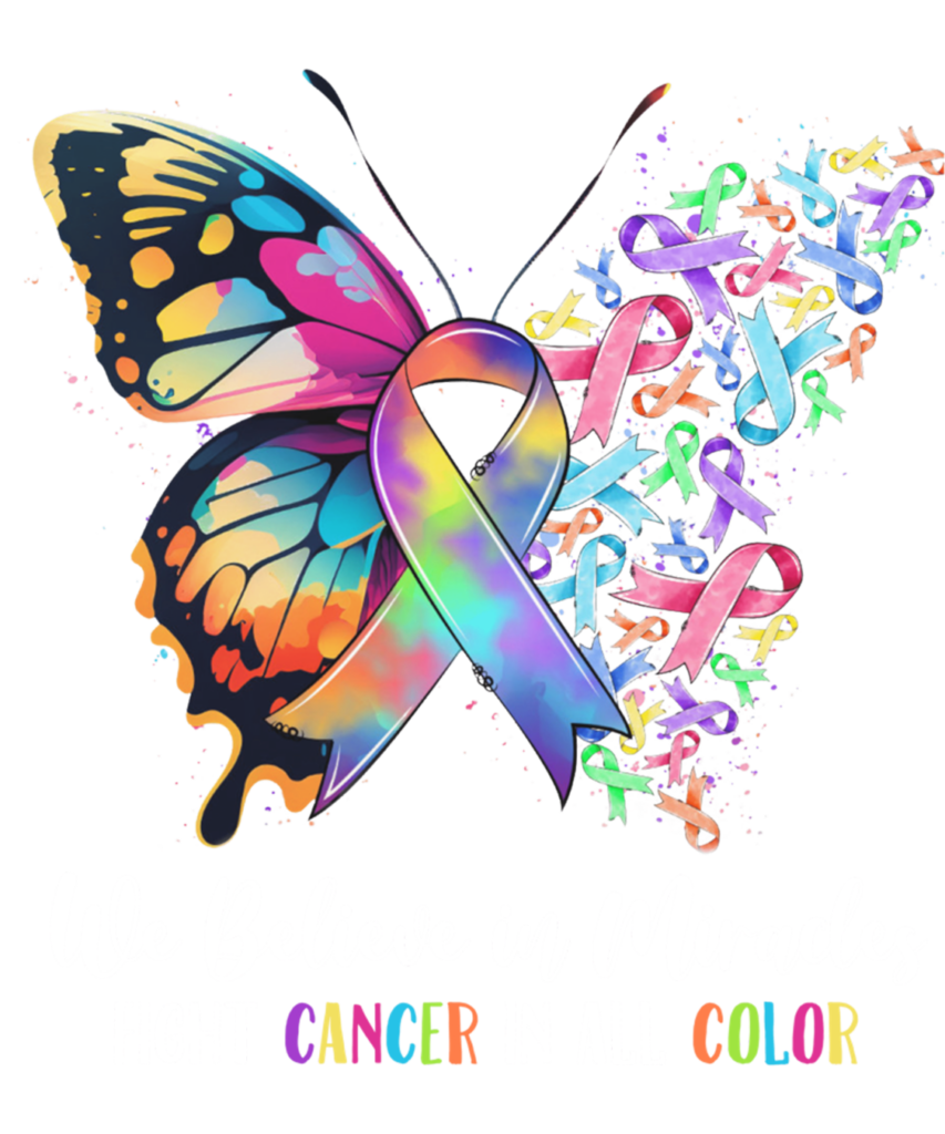 Cancer Awareness 139 Together We Believe in Miracles Fight Cancer in All Color Long Sleeve T Shirt