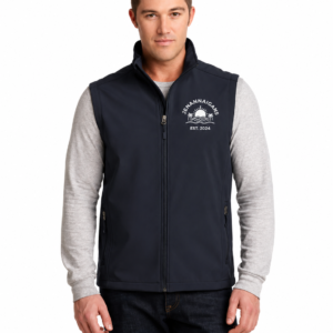 embroidered duck canvas business vest for personalized company uniforms