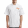 Custom embroidered short sleeve chef coat with logo for kitchen staff, chefs, and restaurant uniforms