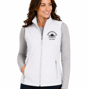 personalized womens Port Authority core soft shell vest for custom business apparel