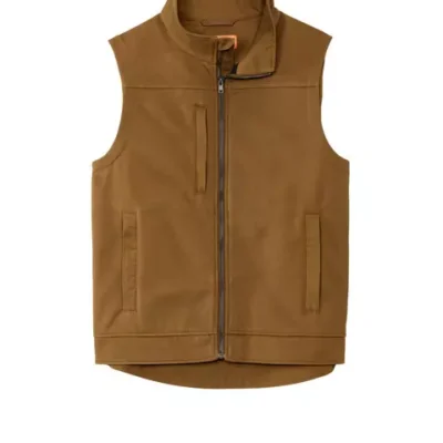 custom-embroidered-cornerstone-workwear-vest custom embroidered CornerStone workwear vest with fleece lining and durable canvas shell