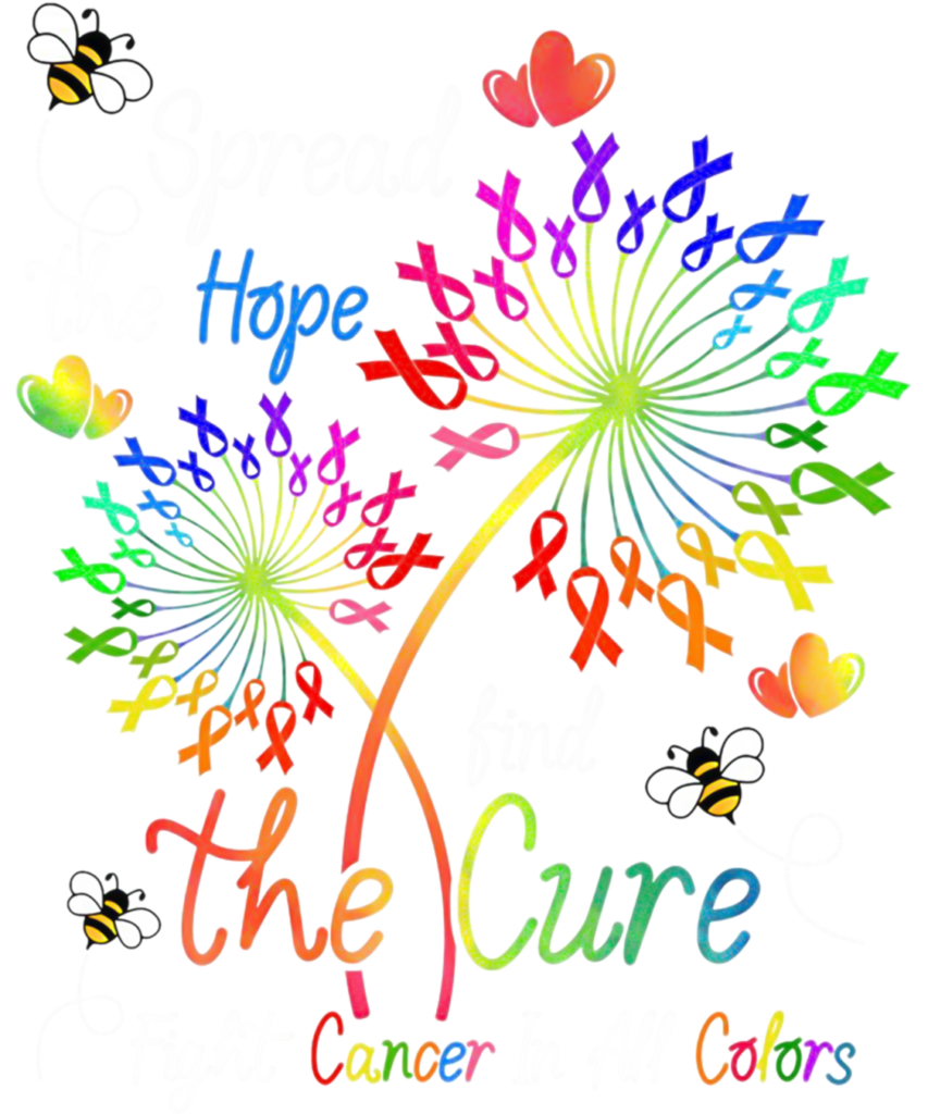 Cancer Awareness 113 fight cancer in all color fight cancer ribbons inspirational Long Sleeve T Shirt