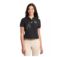 women's embroidered polo shirt in black custom business uniform