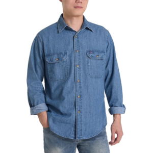 Personalized HISEA Men's Denim Work Shirt