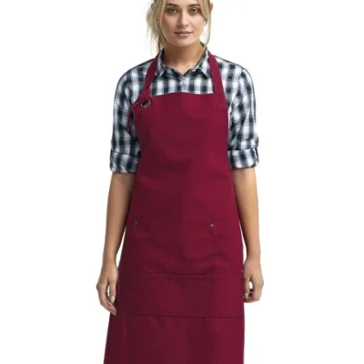 Custom Heavy Canvas Pocket Apron Label Detail custom heavy canvas pocket apron label detail