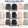 women’s fleece lounge shorts mockup set with front logo side leg print and back pocket logo placement options