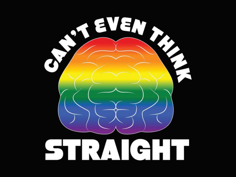 Pride 96 Cant Think Straight LGBT Gay Pride Month LGBTQ Long Sleeve T Shirt 1