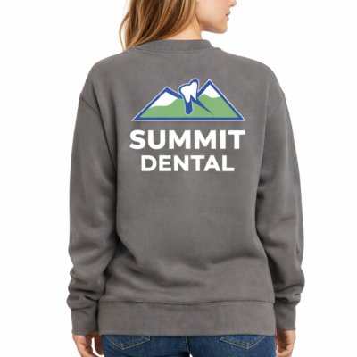 Custom Crew Neck Sweatshirt with Front Pocket and Back Graphic Logo Custom Crew Neck Sweatshirt with Front Pocket and Back Graphic Logo
