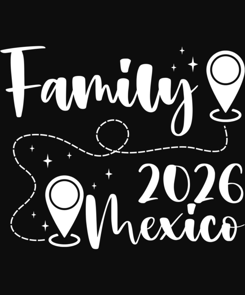 Family Mexico Trip 2026 Countdown Spring Summer Vacation Long Sleeve T Shirt 1