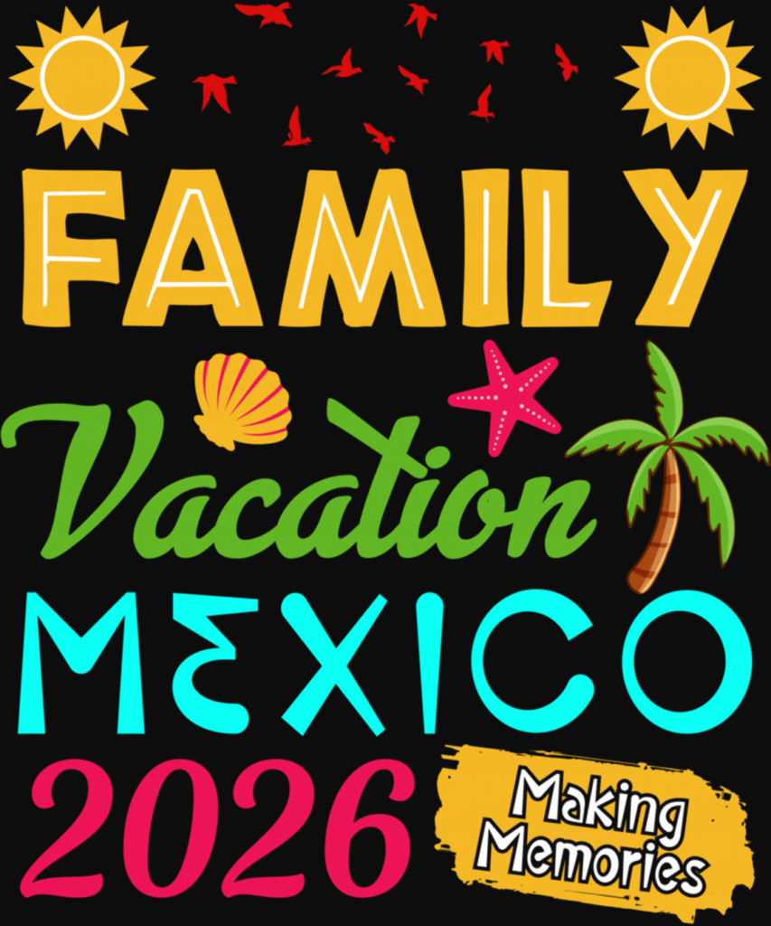 Family Vacation 2026 Mexico Travel Family Trip Mexico Vacay Long Sleeve T Shirt 2