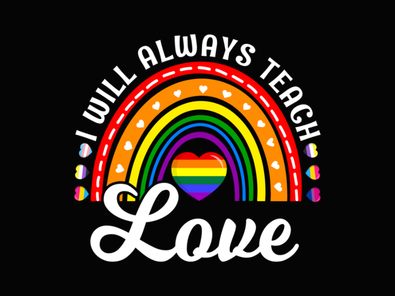 Pride 14 Funny I Will Always Teach Love LGBT Rainbow Pride Month Long Sleeve T Shirt 2