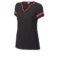 womens custom notch neck tee with soft lightweight fabric for everyday comfort