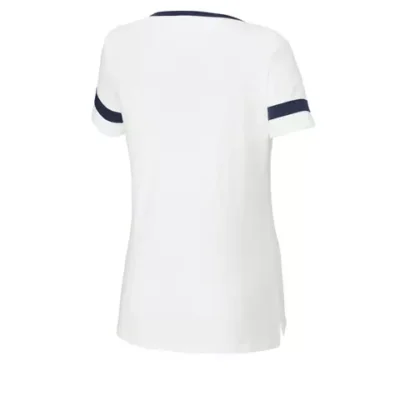 womens-custom-notch-neck-tee-soft-lightweight-everyday-wear personalized womens notch neck shirt with custom design using Sport-Tek fabric