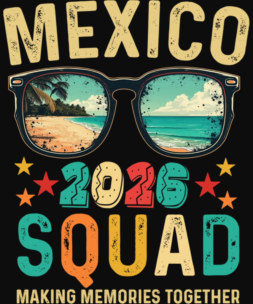 Mexico Squad 2026 Matching Vacation Trip Friends Reunion Long Sleeve T Shirt 3