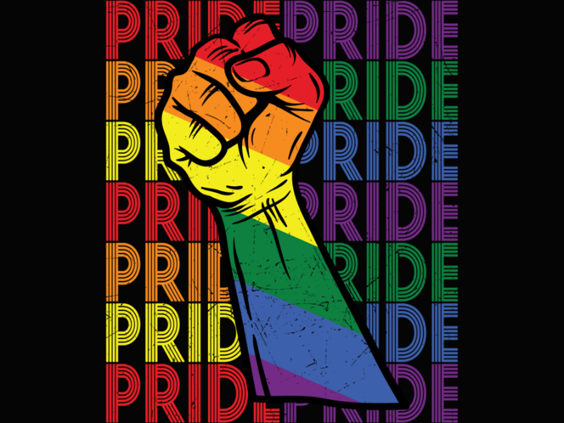 Pride 60 Pride Month Fist LGBT Rainbow Flag Proud Long Sleeve T Shirt 1