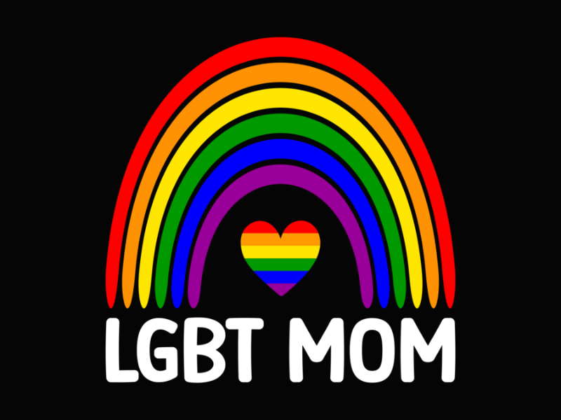 Pride 72 Proud Mom LGBT Q Flag Rainbow Gay Pride Month For Mothers Long Sleeve T Shirt 1