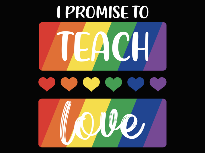Pride 83 Teacher Ally LGBT teaching love rainbow Pride Month Long Sleeve T Shirt 1 1