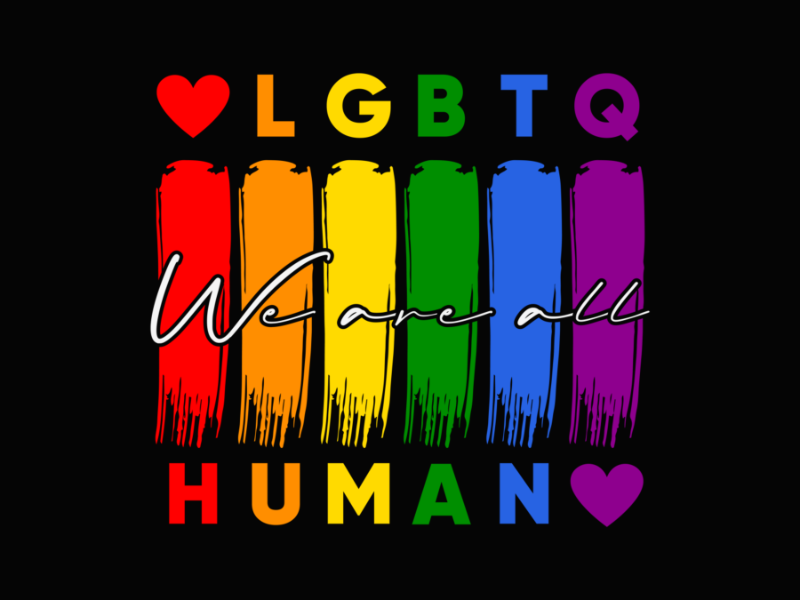 Pride 91 We Are All Human Pride Ally LGBT Flag Gay Pride Month Long Sleeve T Shirt 1