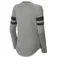 Women’s custom long sleeve V-neck tee in a bold and stylish color combination
