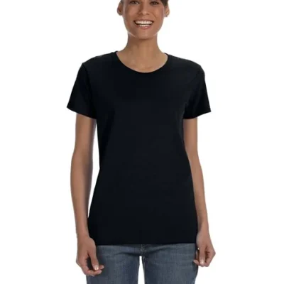 custom-gildan-womens-shirt-soft-heavyweight-cotton custom Gildan 5000L womens heavy cotton t shirt designed for personalized apparel and everyday comfort