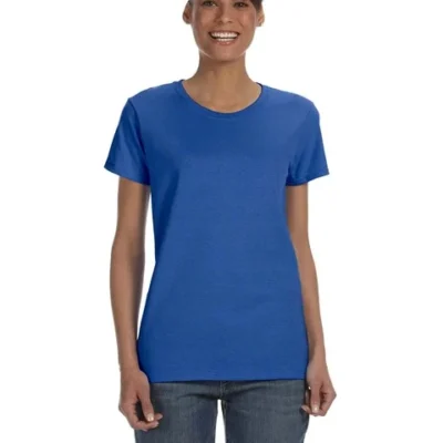 custom-apparel-heavy-cotton-womens-tee custom Gildan 5000L womens heavy cotton t shirt designed for personalized apparel and everyday comfort