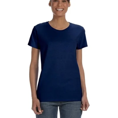 custom-womens-heavy-cotton-tshirt-gildan-classic-fit custom Gildan 5000L womens heavy cotton t shirt designed for personalized apparel and everyday comfort