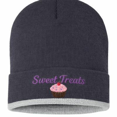 Professional Logo Beanie by JenAnnaigans Professional logo beanie by JenAnnaigans with custom embroidery for branded apparel, workwear, and business uniforms